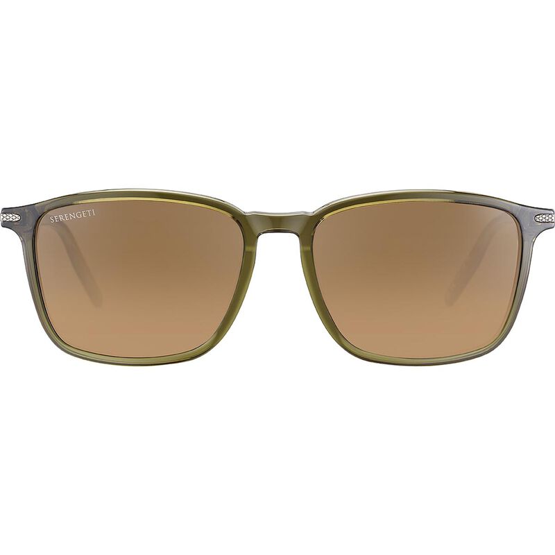 Lunettes De Soleil Serengeti Agostino - Verres Verts Polarisés Minéraux Photochromiques - Monture Métal Noir