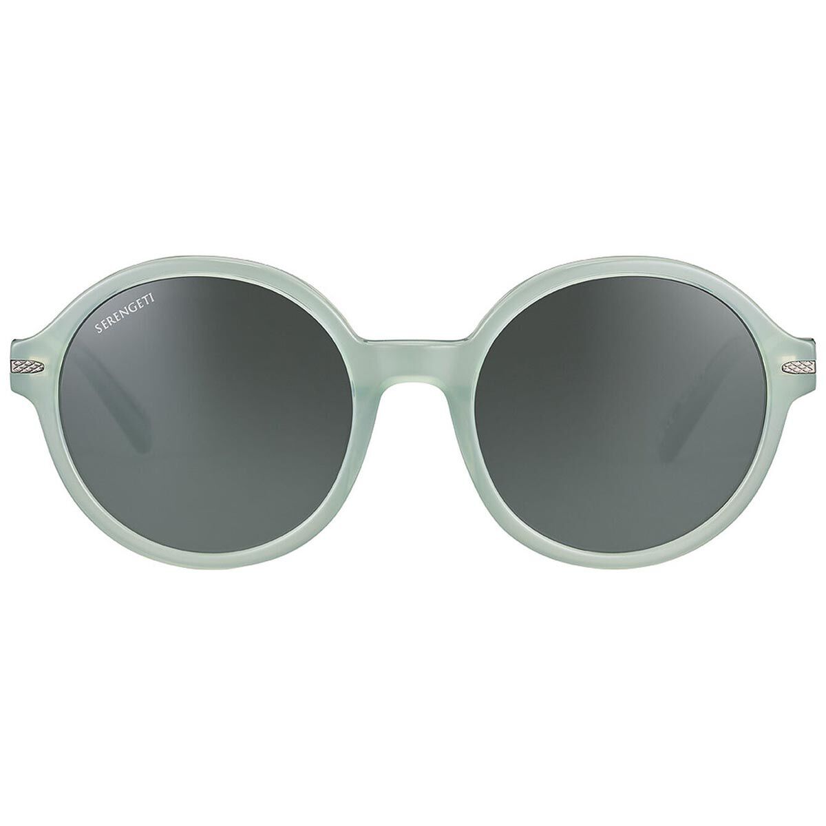 Serengeti Joan Tortoise Sunglasses Polarized with Green Lenses Serengeti Joan SS577002 Shiny Havana / Smoke Polarised  main image 4