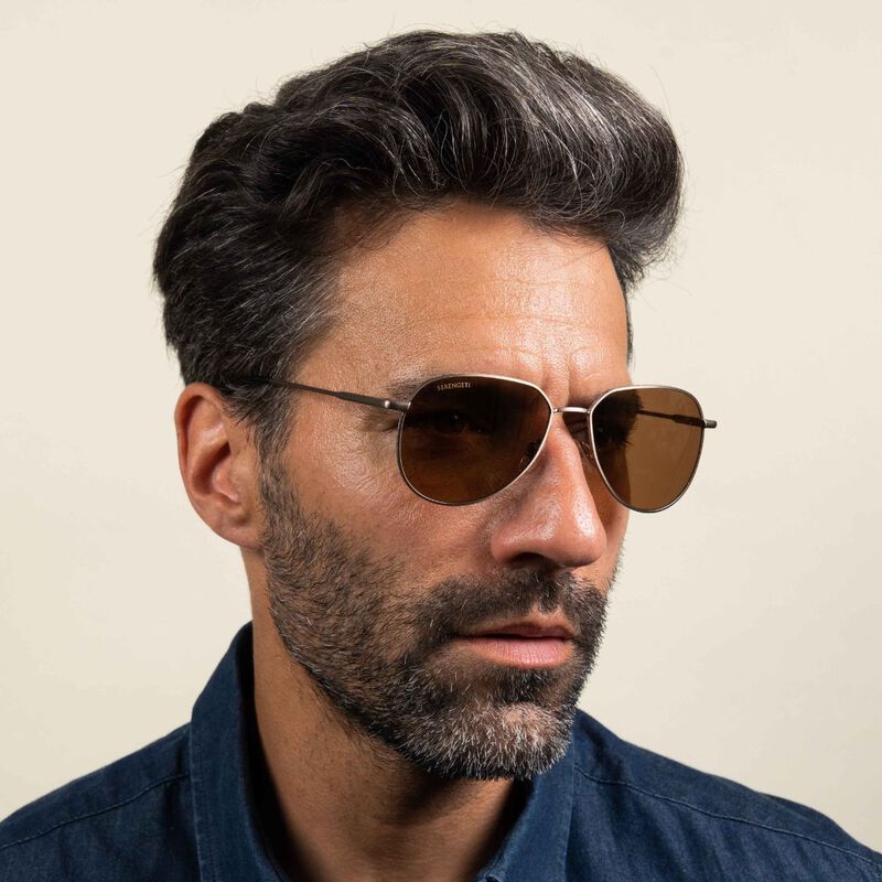 HAYWOOD, Brushed Bronze-Mineral Polarized Drivers Gold Cat 3 to 3, hi-res image number null