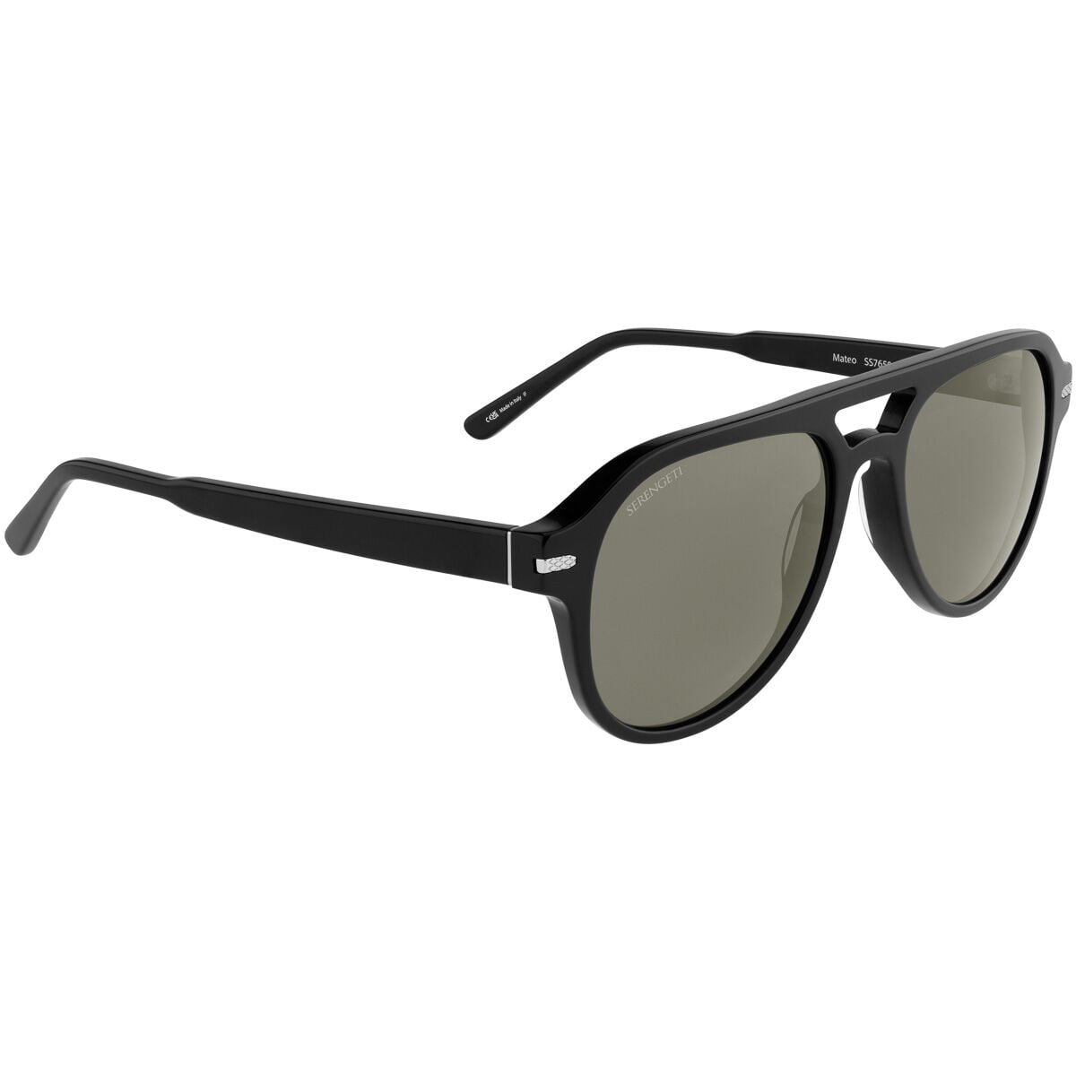 MATEO, Shiny Black-Mineral Polarized 555nm Cat 3 to 3, hi-res image number null