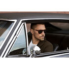 AMBOY, Red Streaky Acetate with Shiny Gunmetal Metal-Mineral Polarized 555nm Cat 3 to 3, hi-res image number null