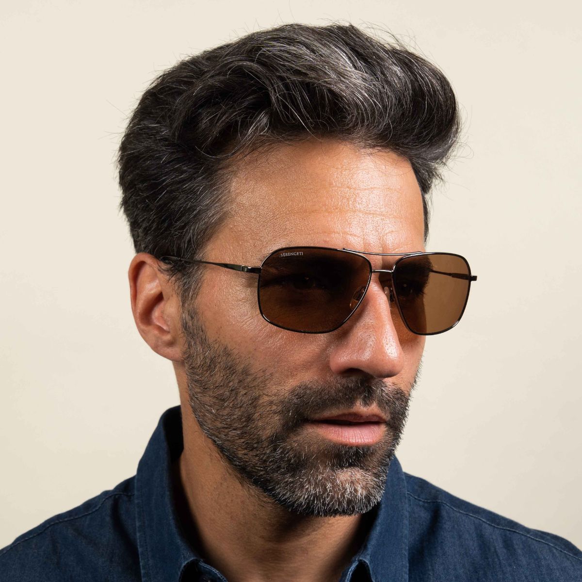 DORWINN, Matte Light Gold-Mineral Polarized 555nm Cat 3 to 3, hi-res image number null