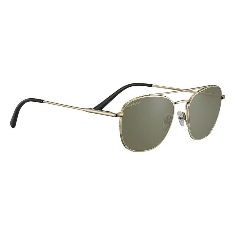 Serengetti Carroll Sunglasses - Shiny Light Gold Frame With 555nm Mineral Lenses