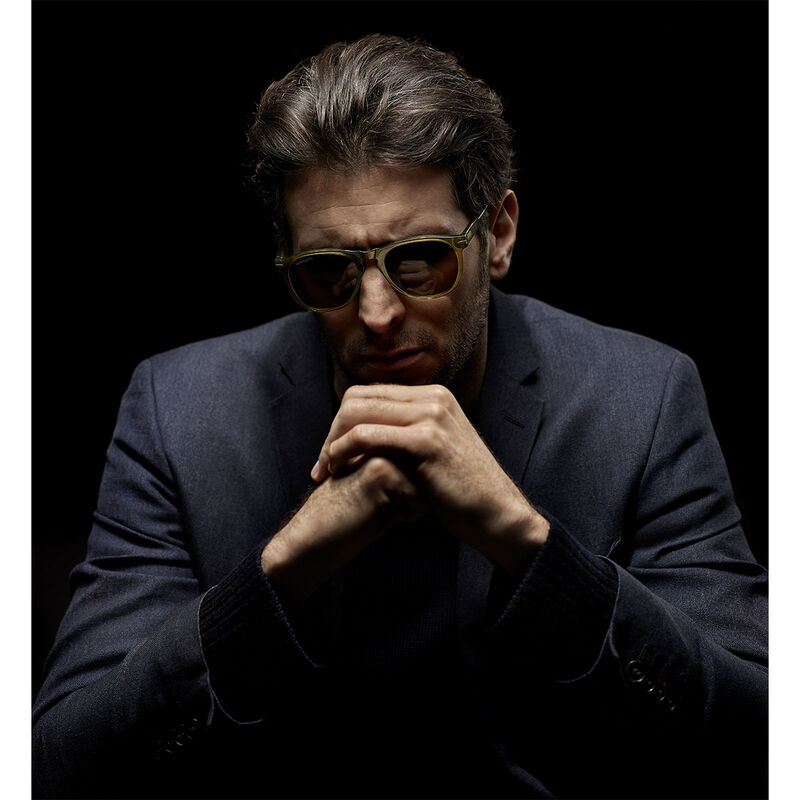 AMBOY, Crystal Olive Acetate with Shiny Dark Gunmetal Metal-Mineral Polarized Drivers Gradient Cat 2 to 3, hi-res image number null