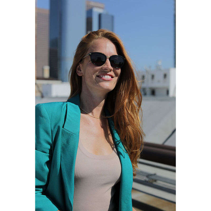 JODIE, Shiny Black Transparent Inside Shiny Light Gold Metal-Mineral Non Polarized Drivers Cat 2 to 3, hi-res image number null