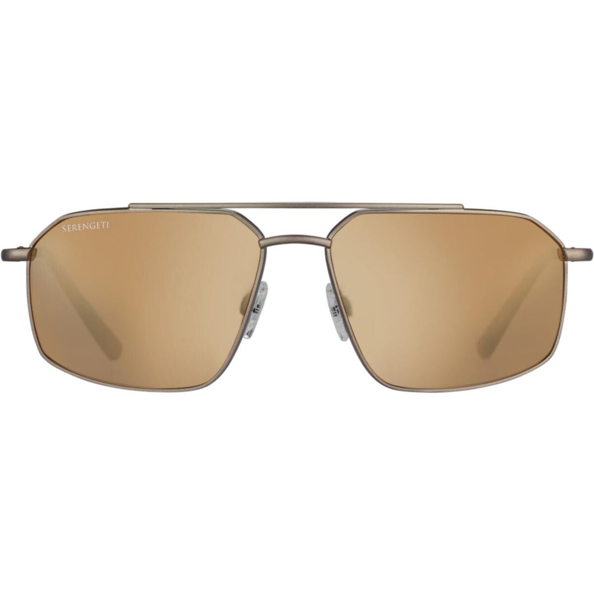 Serengeti Sunglasses with Bronze Frame and Amber Lenses Serengeti Drivers 5134R Bronze Brown Aviator Sunglasses  main image 2