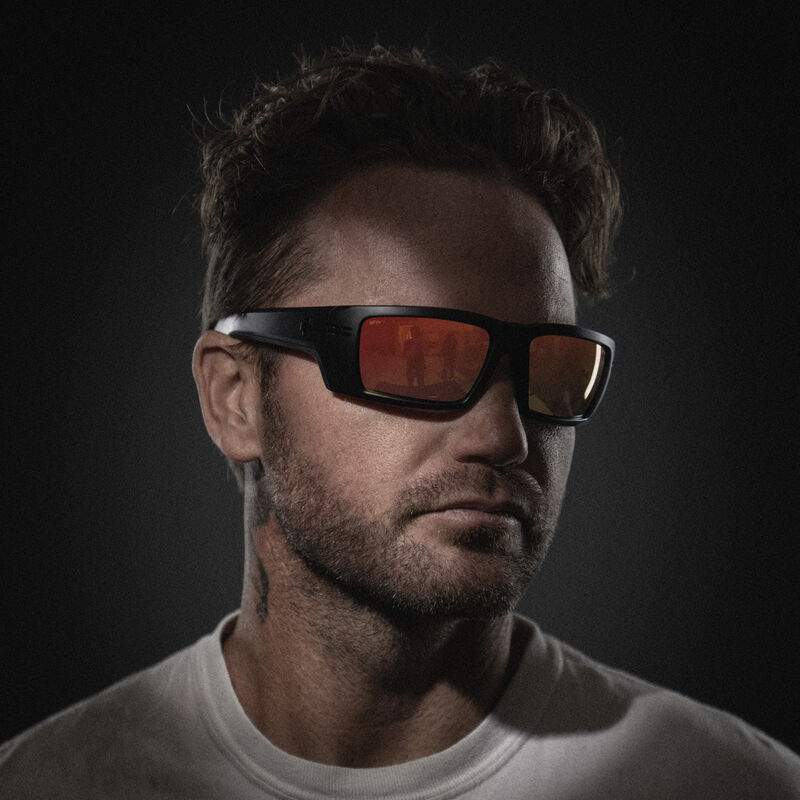 REBAR SE ANSI, Matte Black-Happy Boost Polar with Orange Mirror, hi-res image number null