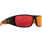 LOGAN, Matte Black Orange Flames-Happy Gray Green with Red Mirror, hi-res